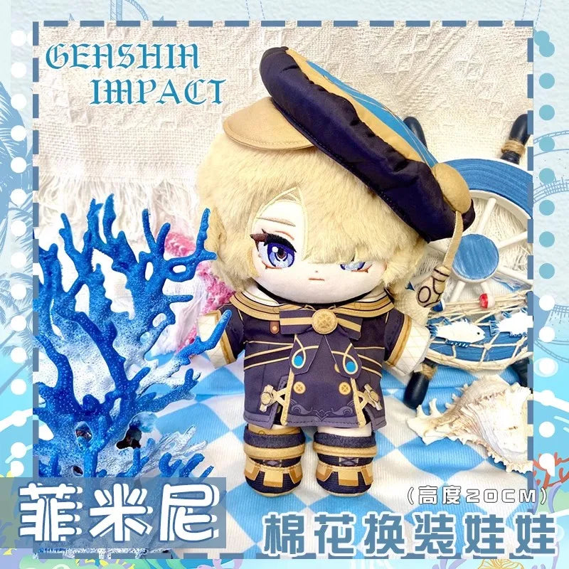 Anime Genshin Impact Plush Wanderer Kinich Scaramouche Xiao Venti Cotton changing doll Stuffed Animals Kids toy gifts Clothing