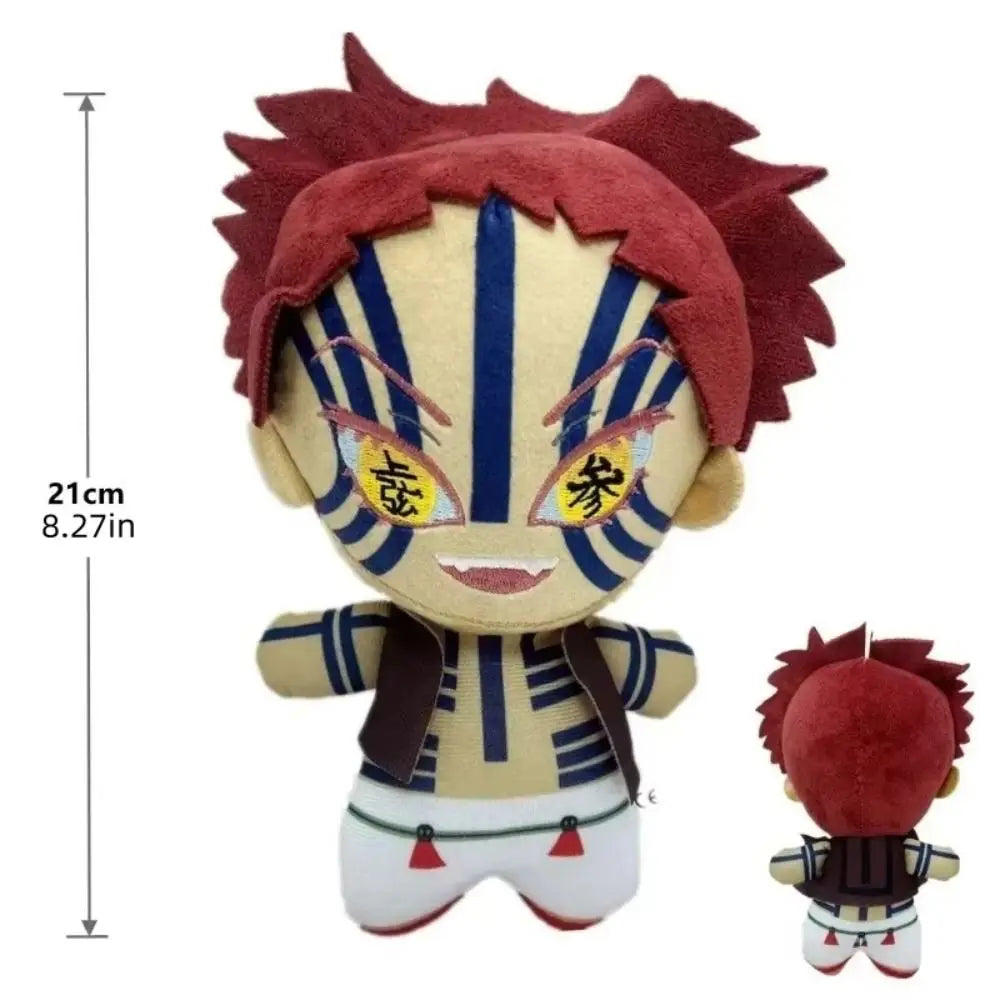 Demon Slayer Plush Doll Anime Peripheral Home Decor Stuffed Tsugikuni Yoriichi 22cm Cosplay Kokushibou Akaza Doll Kids Toy Gifts