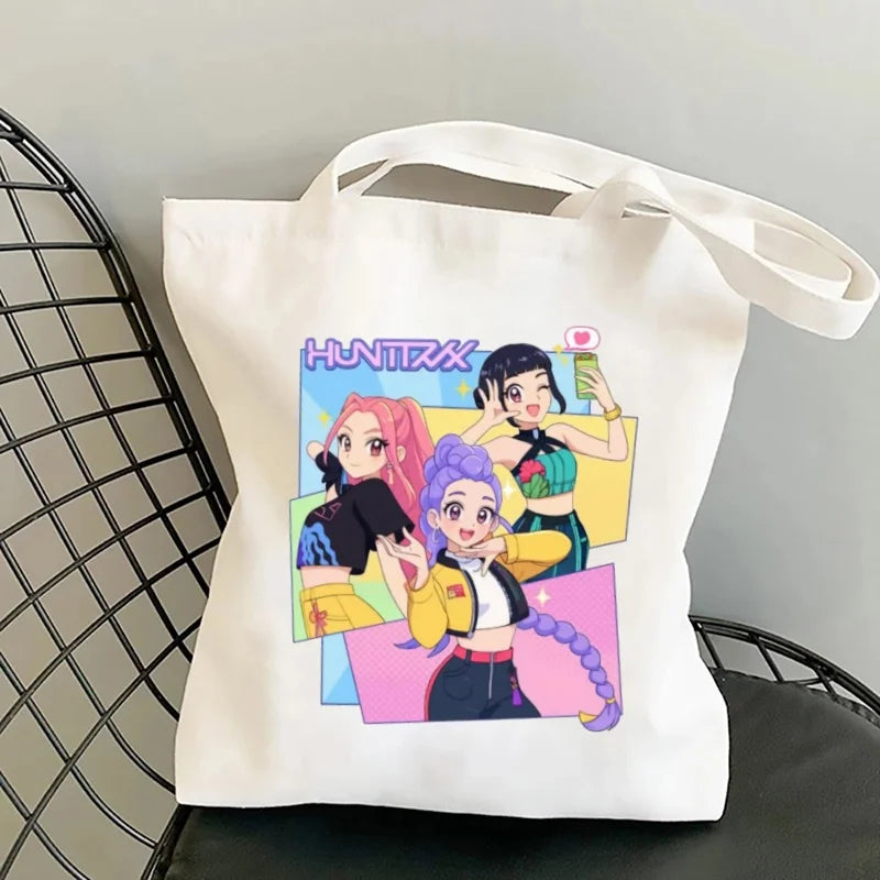 Kpop Demon Hunters Cartoon Patches for Clothes Vynil Heat Transfer Thermal Stickers DIY Kids T shirt Iron on for Women Appliqued