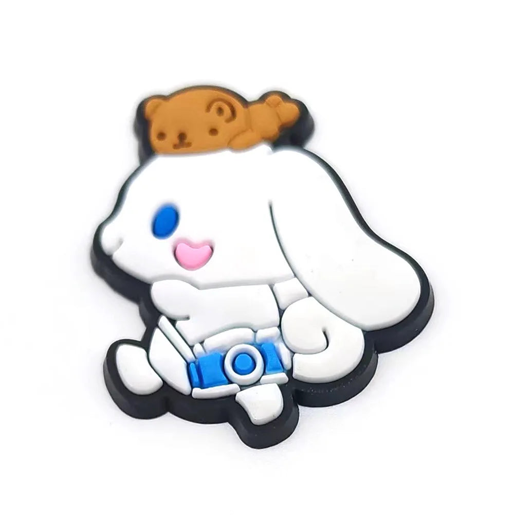 MINISO Hello Kitty Sanrio cartoon 1pcs cute shoe charms Accessories buckle clogs sandals pin decorate kids girls gift