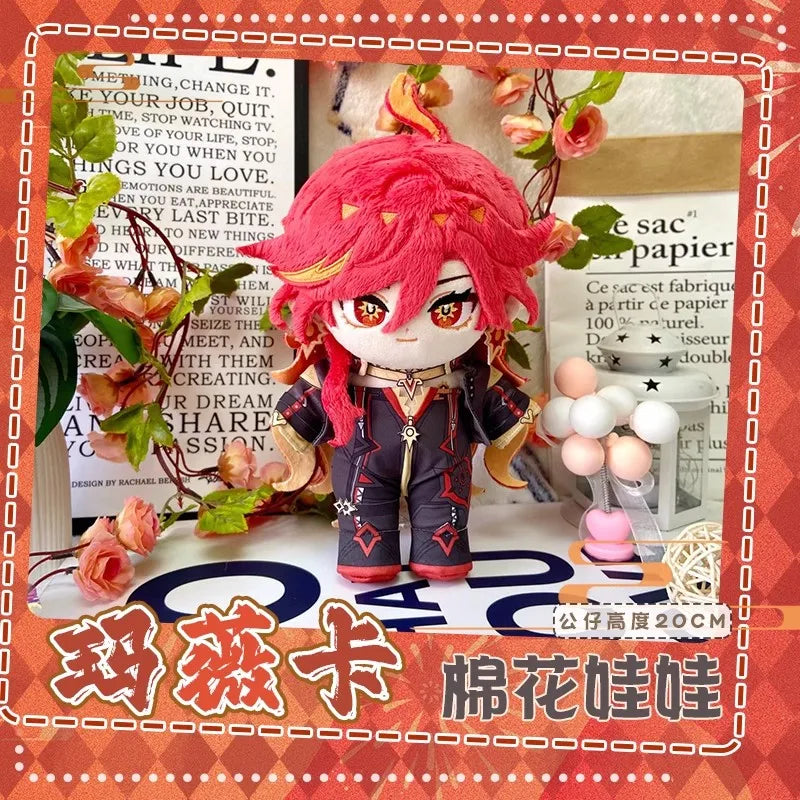 Anime Genshin Impact Plush Wanderer Kinich Scaramouche Xiao Venti Cotton changing doll Stuffed Animals Kids toy gifts Clothing