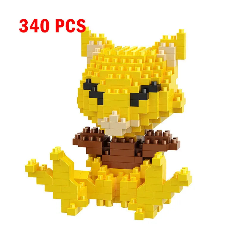 Pokemon Small Building Pokemon Nanoblock Cartoon Pikachu Animal Model Education Game Graphics Pokemon Toys For Kids Birthday