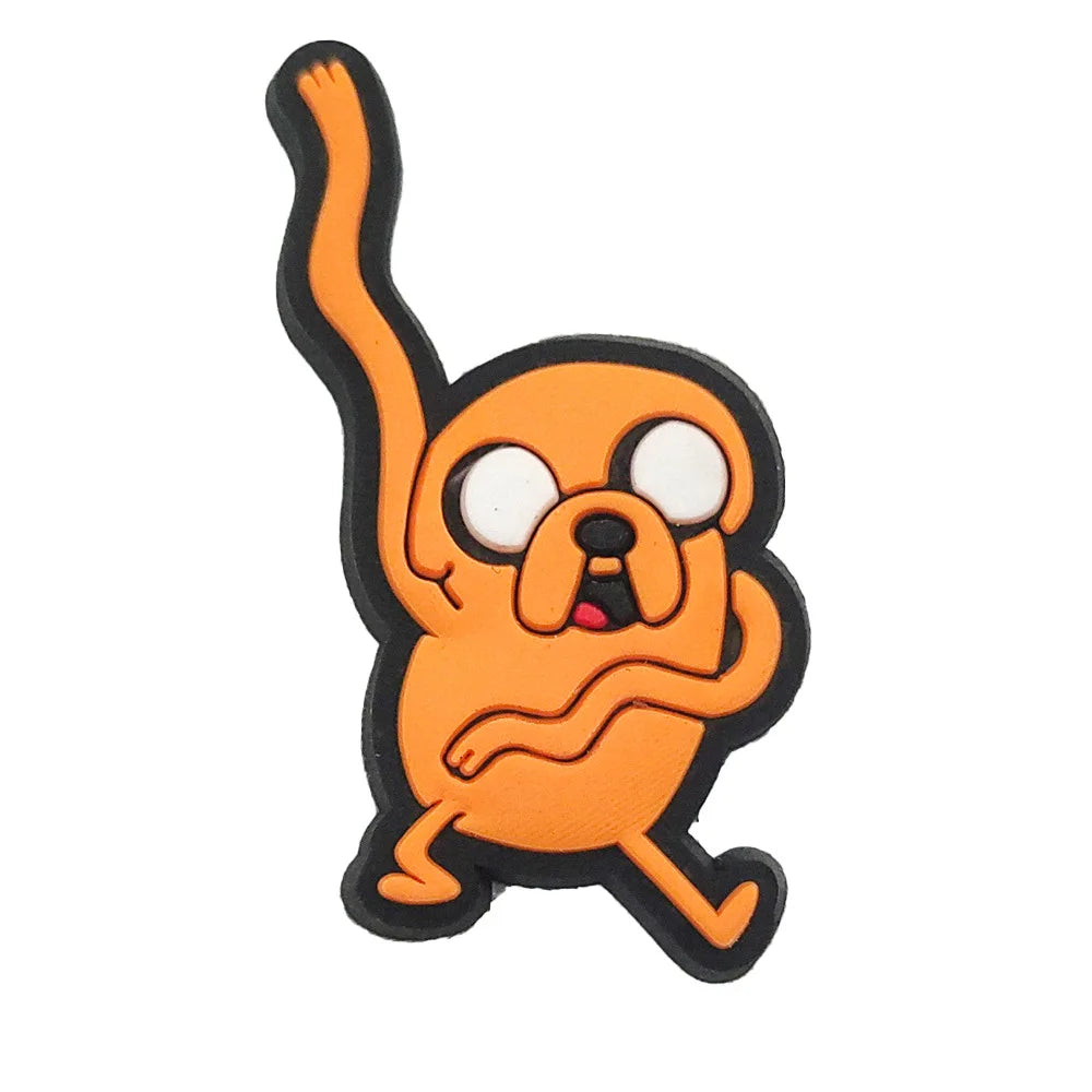 New 1pcs Adventure Cartoon Characters Shoe Charms DIY Clogs Shoe Accessories Fit Pins Decorate Buckle Kids Girls Birthday Gifts