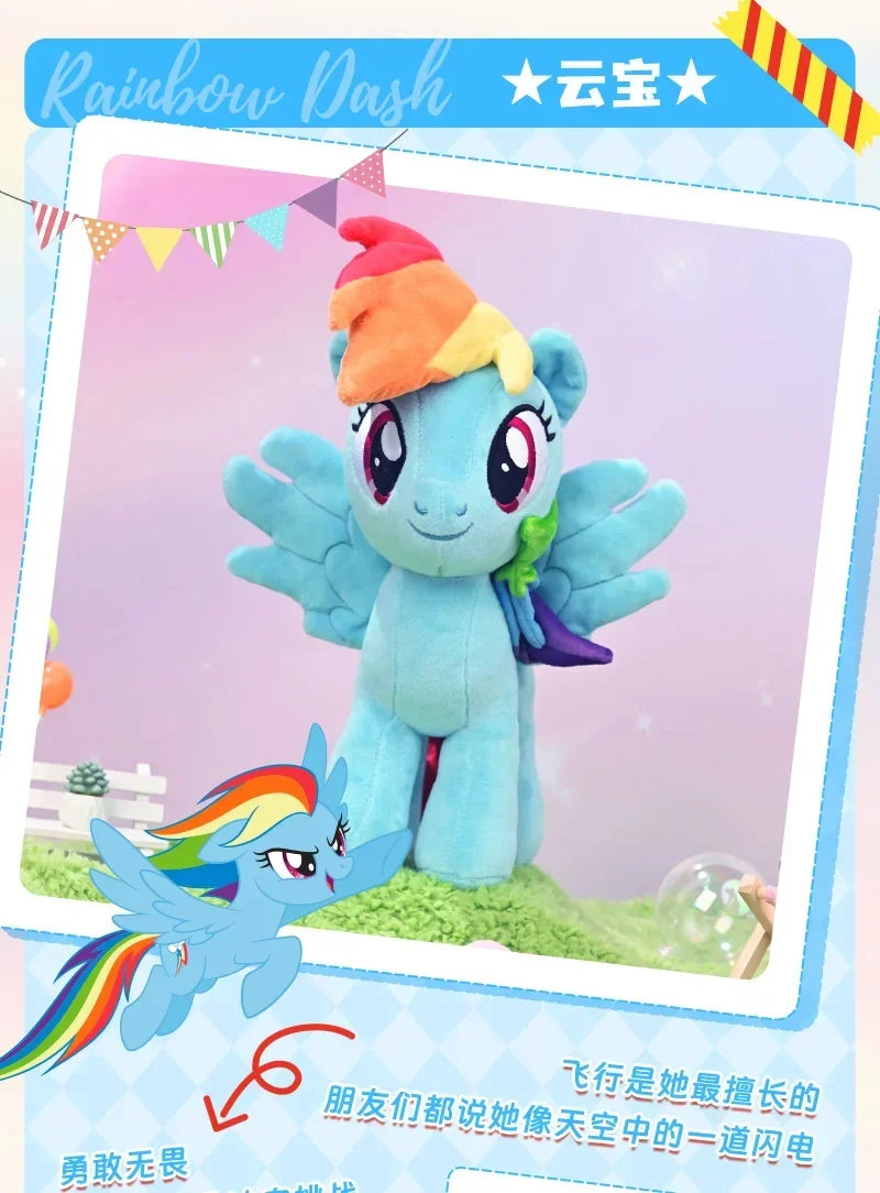 35/30CM My Little Pony Plush Toys Twilight Sparkle Pinkie Pie Fluttershy Rainbow Dash Soft Stuffed Unicorn Toys for Kids Gift