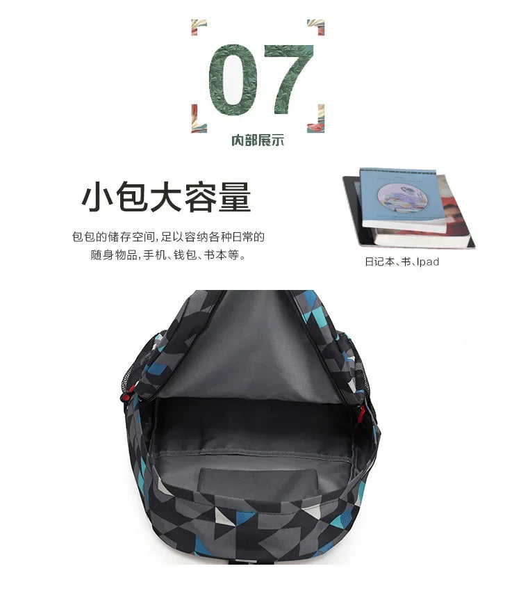 Cute Animal Capybara Print Black Backpack Teenager Student Schoolbag Boys Girls Gift