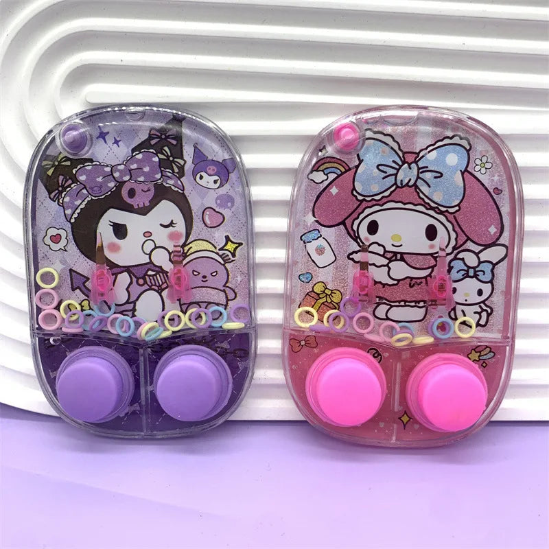 New Sanrio Kuromi Water Machine Big Ear Dog Kids Party Water Ring Toss Game Machine Throwing Circle Develop Focus Ability Toys