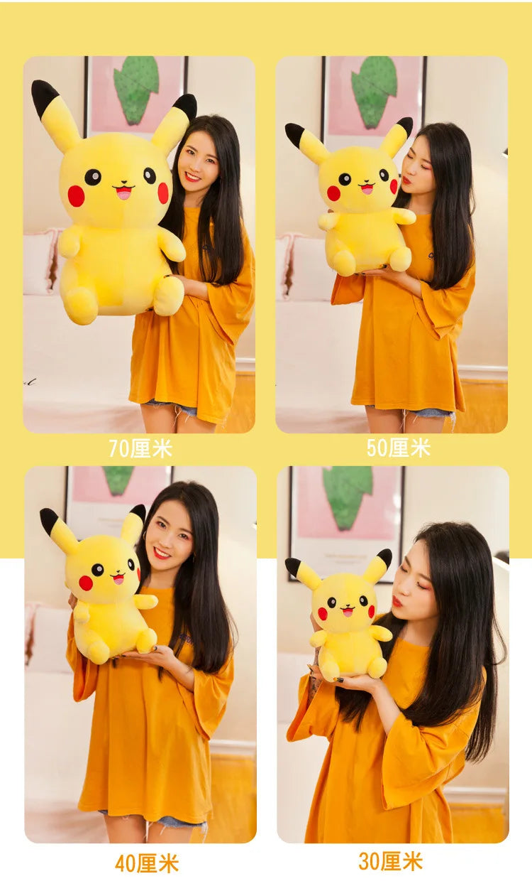 25cm Pokemon Pikachu Plush Toys Kawaii Japan Anime Elf Plush Doll Soft Stuffed Cartoon Pikachu Doll Birthday Gift For Kids Girls