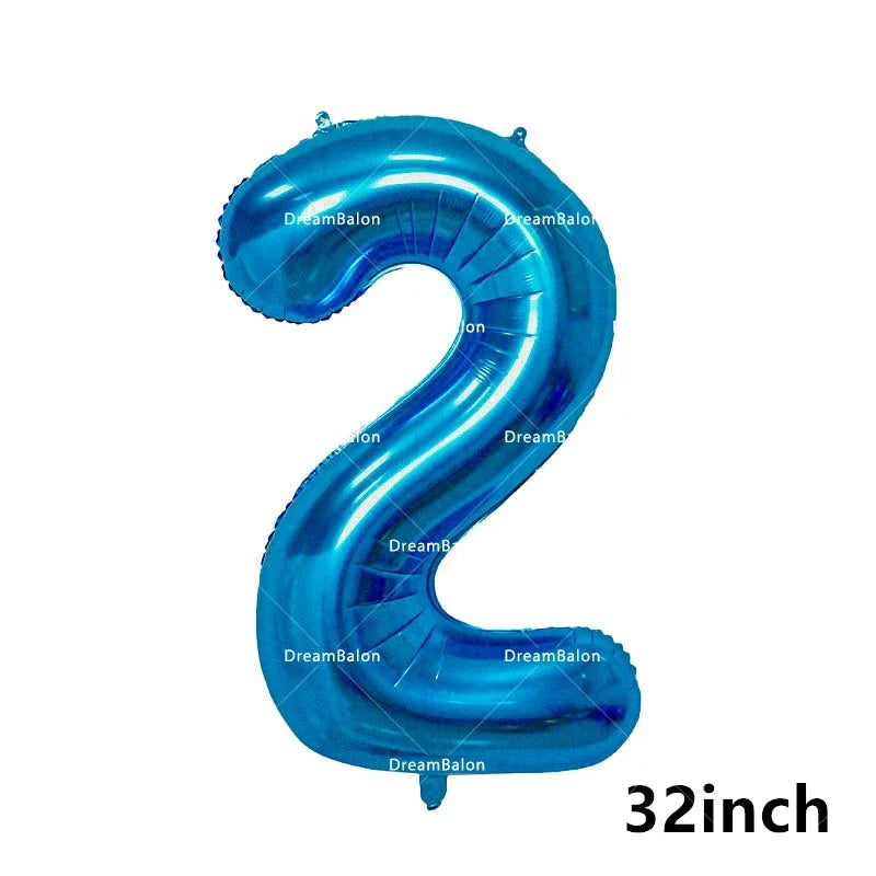 Blippiing Foil Balloon Happy Birthday Banner Decoration Party Supplies Backdrop Cake Toppers Disposable Tableware Latex Ballons