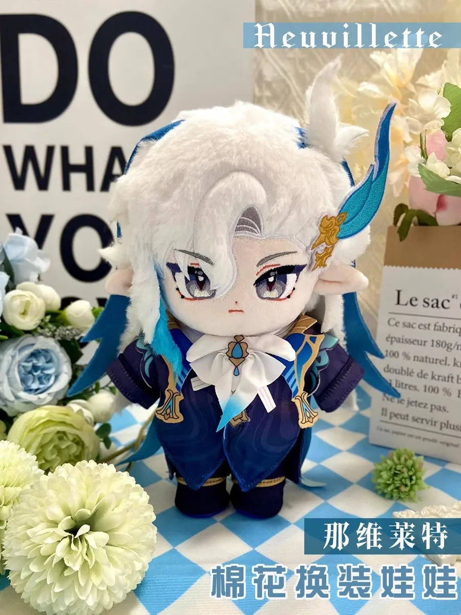 Anime Genshin Impact Plush Wanderer Kinich Scaramouche Xiao Venti Cotton changing doll Stuffed Animals Kids toy gifts Clothing