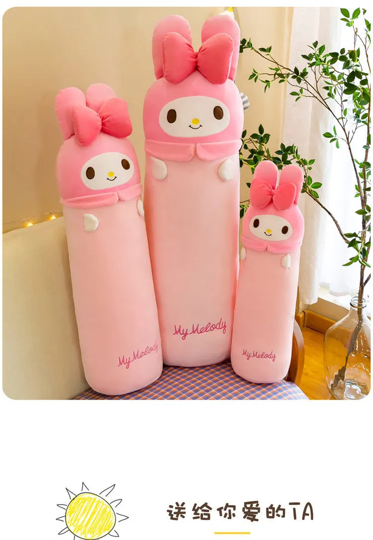 100cm Sanrio My Melody Kulomi Long Pillow Plush Toys Kawaii Soft Comfortable Cushion Japanese Cartoon Kids Girls Sleeping Gifts