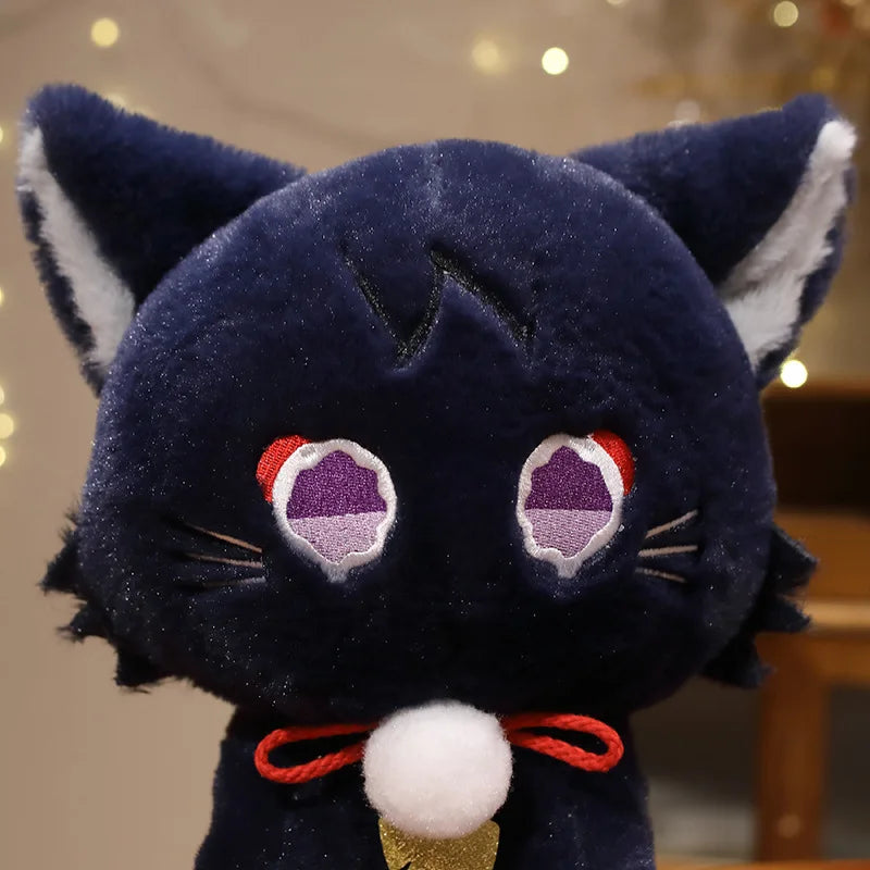 Cute Anime Genshin Impact Scaramouche Cat Cute Plush Doll Wanderer Pet Cosplay Stuffed Pillow Toy Birthday Gift