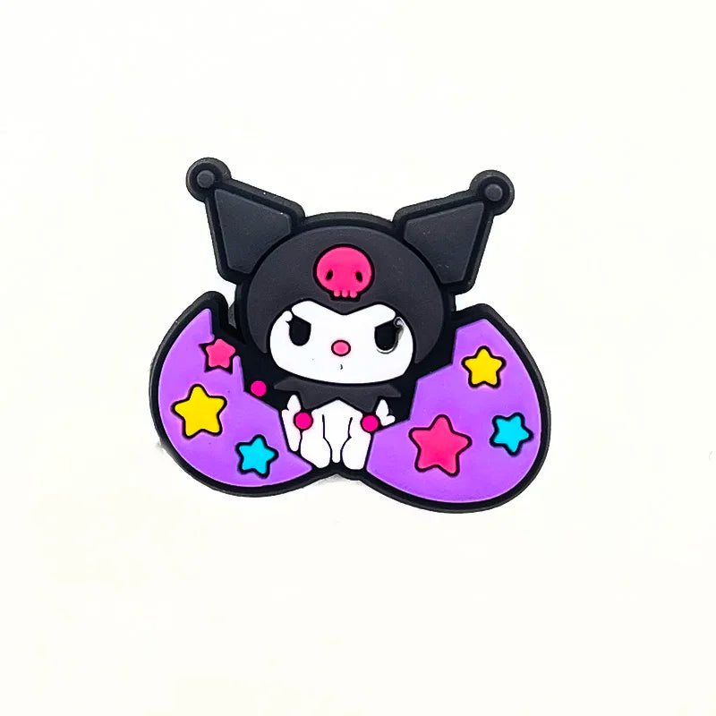 MINISO Hello Kitty Sanrio cartoon 1pcs cute shoe charms Accessories buckle clogs sandals pin decorate kids girls gift