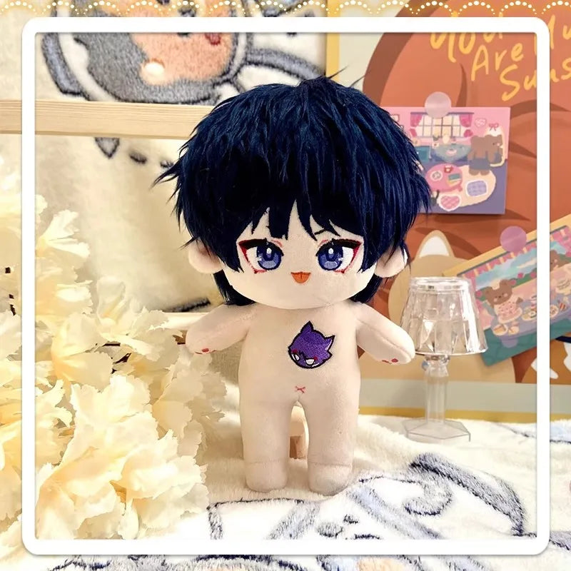 Anime Genshin Impact Plush Wanderer Kinich Scaramouche Xiao Venti Cotton changing doll Stuffed Animals Kids toy gifts Clothing