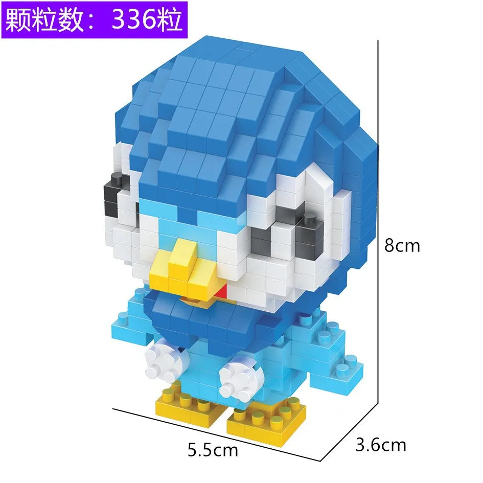 LNO Pokemon Raichu Pichu Kawaii Marowak Mini Blocks Gengar Jynx Diamond Blocks Kids Building Brick DIY Model Educational Toys