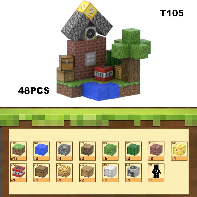 Magnetic Building Blocks Mine Cube Magnet World Set for Boy Girl Kid Age 3+ DIY Model Children Stem Montessori Sensory Toy