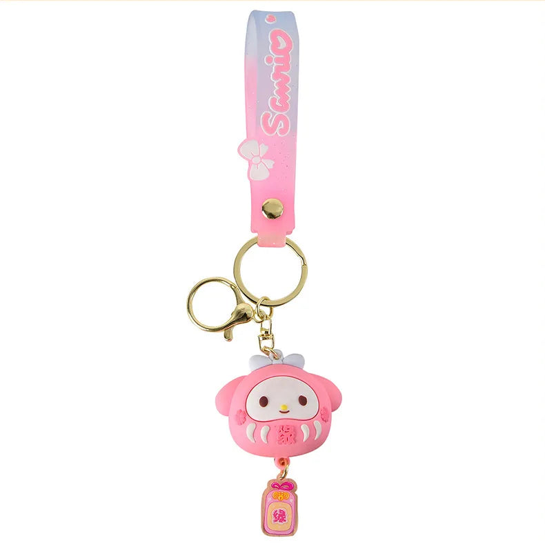 Sanrio Cinnamoroll Kuromi Anime Kawaii Ins Key Chain Pendant Cute Cartoon My Melody Bag Hanging Decoration Toys for Kids