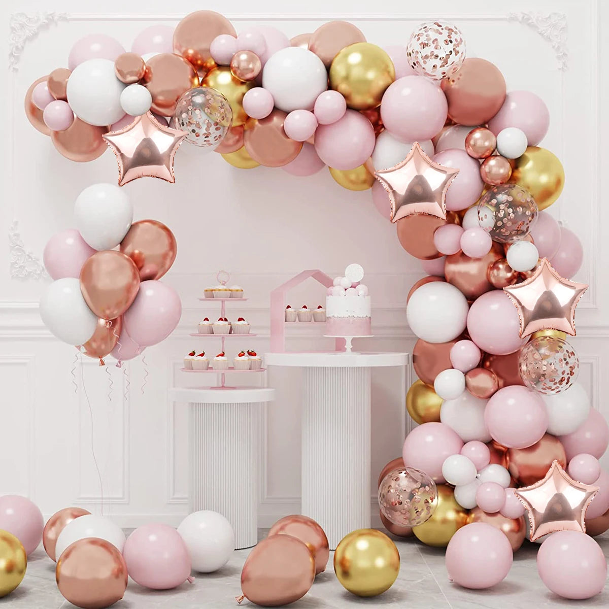 Macaron Balloon Garland Arch Kit 1st Birthday Party Decoration Kids Wedding Birthday Balloon baby shower Confetti Latex Baloon