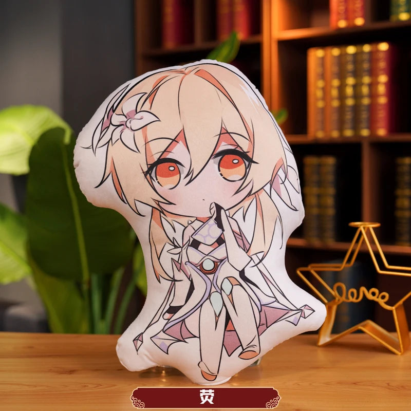 45cm Genshin Impact Plush Doll Toy Zhong Li Xiao Hu TaoTartaglia Venti Kaeya Soft Stuffed Pillow Kids Christmas Plushies Gifts