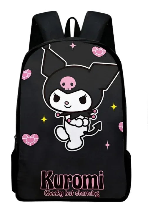Backpack Kuromi Backpack PencilBag Student Primary and Middle kawaii Cartoon SchoolBag Mochila Birthday Gift For Girls Kids Boys