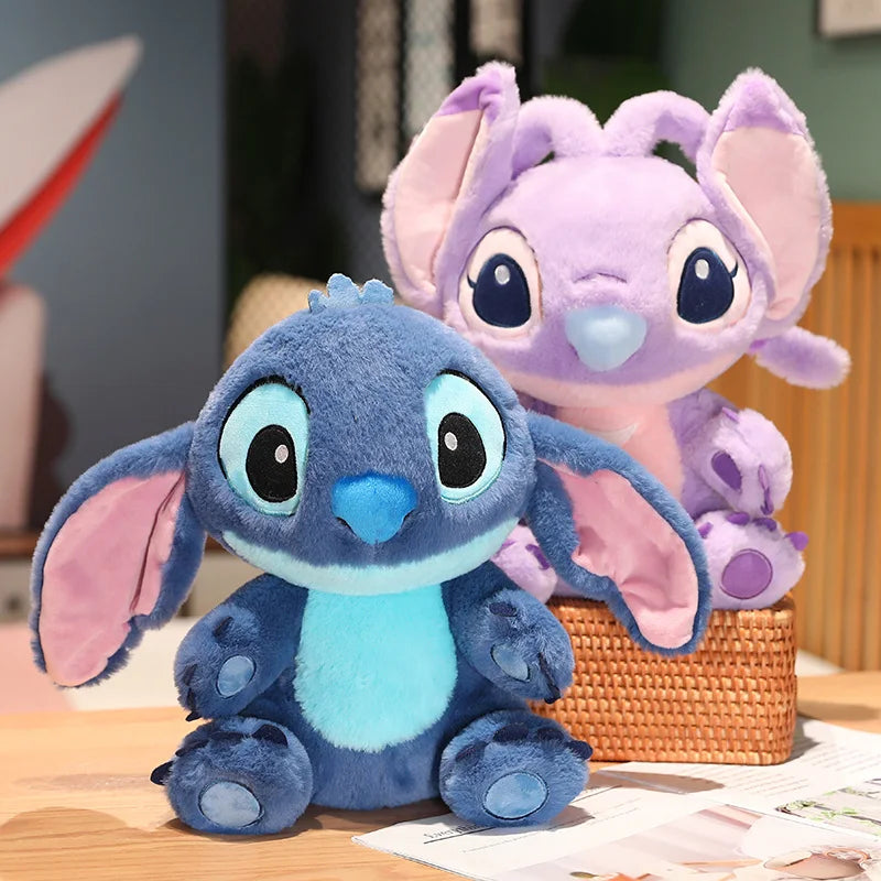 Cute Big Size Lilo & Stitch Couple Models Cartoon Stuffed Plush Anime Stitch Plush Toys Stitch Plushies Pillow Kids Xmas Gift