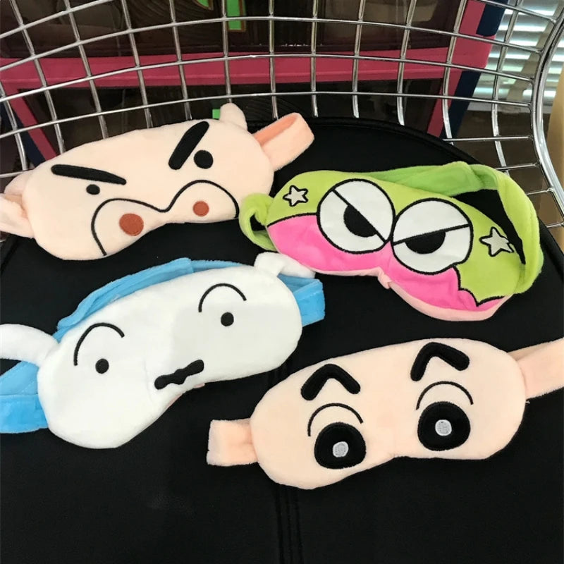 Crayon Shin Chan Eye Mask Plush Sleeping Eye Patch Cute Buriburizaemon Shiro Shading Sleep Eyepatch Girl Kids Eyeshade