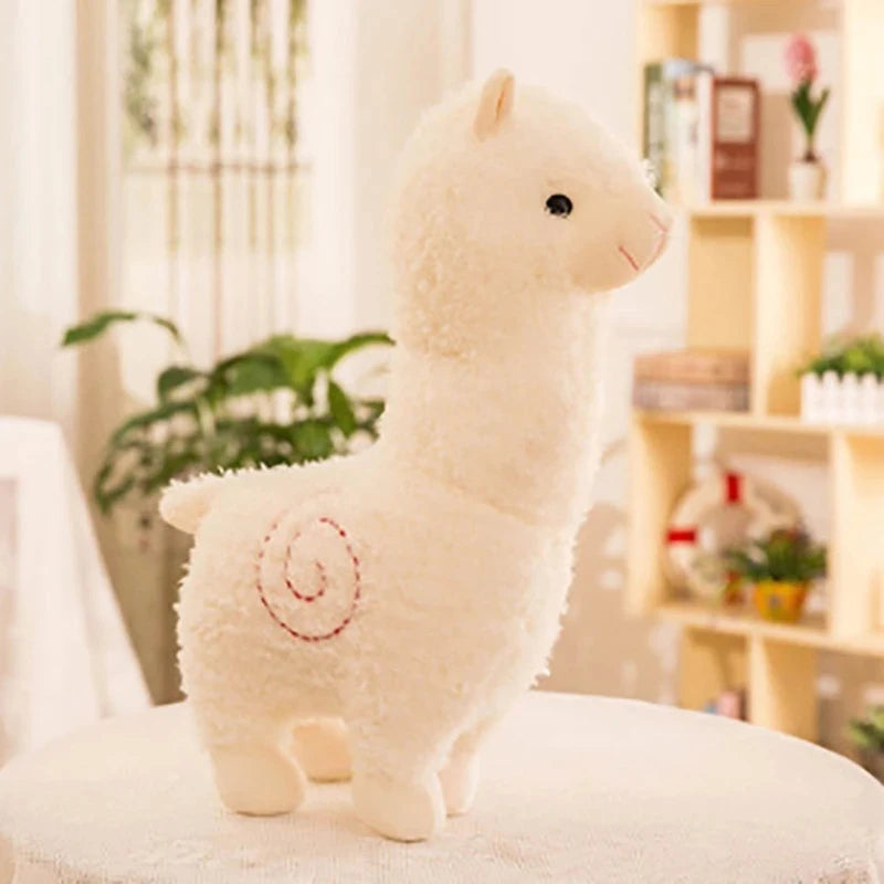 25cm Lovely Small Alpaca Plush Toy Stuffed Animal 5 Colors New Soft Sheep Doll Home Decor Kids Girl Birthday Christmas Gift