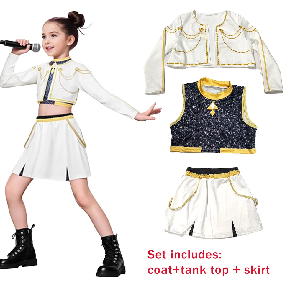Anime Film Zoey Cosplay Costume Set Girl K-Pop Idol Group Roleplay Clothing Halloween Carnival Stage Performance Clothes Outfits