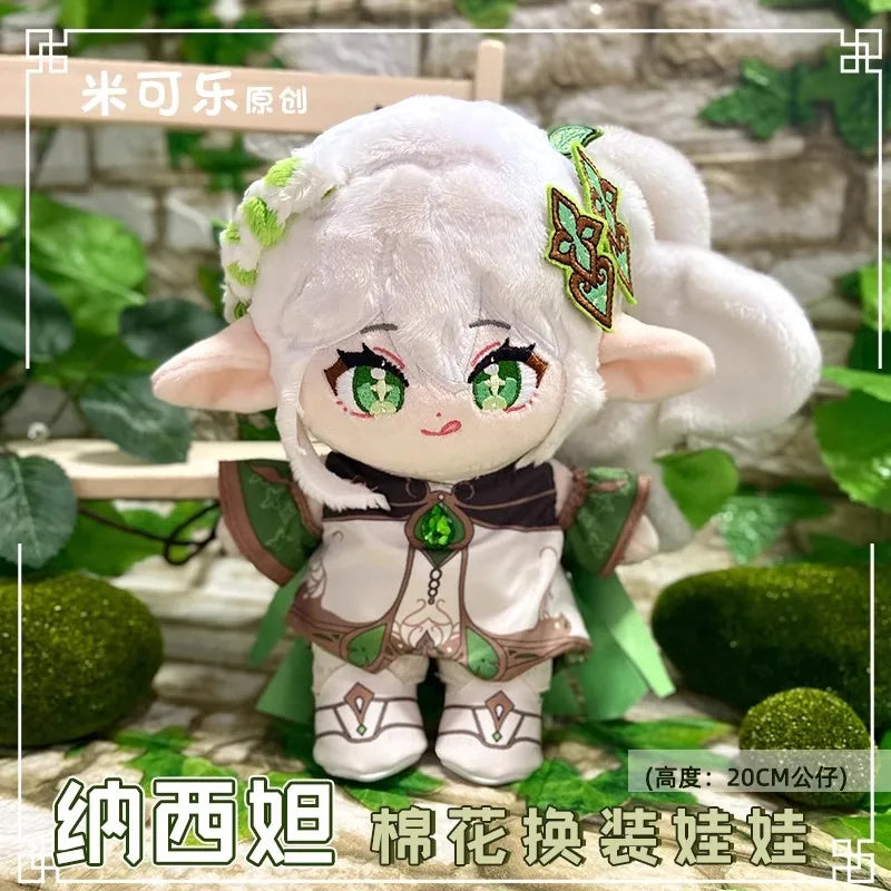 Anime Genshin Impact Plush Wanderer Kinich Scaramouche Xiao Venti Cotton changing doll Stuffed Animals Kids toy gifts Clothing