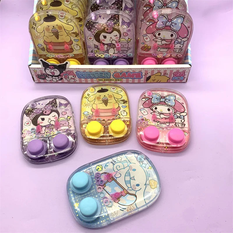 New Sanrio Kuromi Water Machine Big Ear Dog Kids Party Water Ring Toss Game Machine Throwing Circle Develop Focus Ability Toys