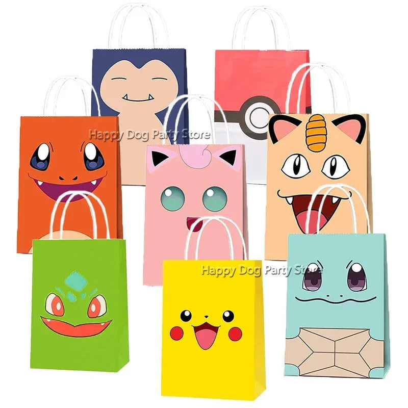 Pokemon Birthday Party Decoration New Yellow Pikachu Balloons For Kids Event Supplies Tableware Banner Backdrop Tablecloth Decor