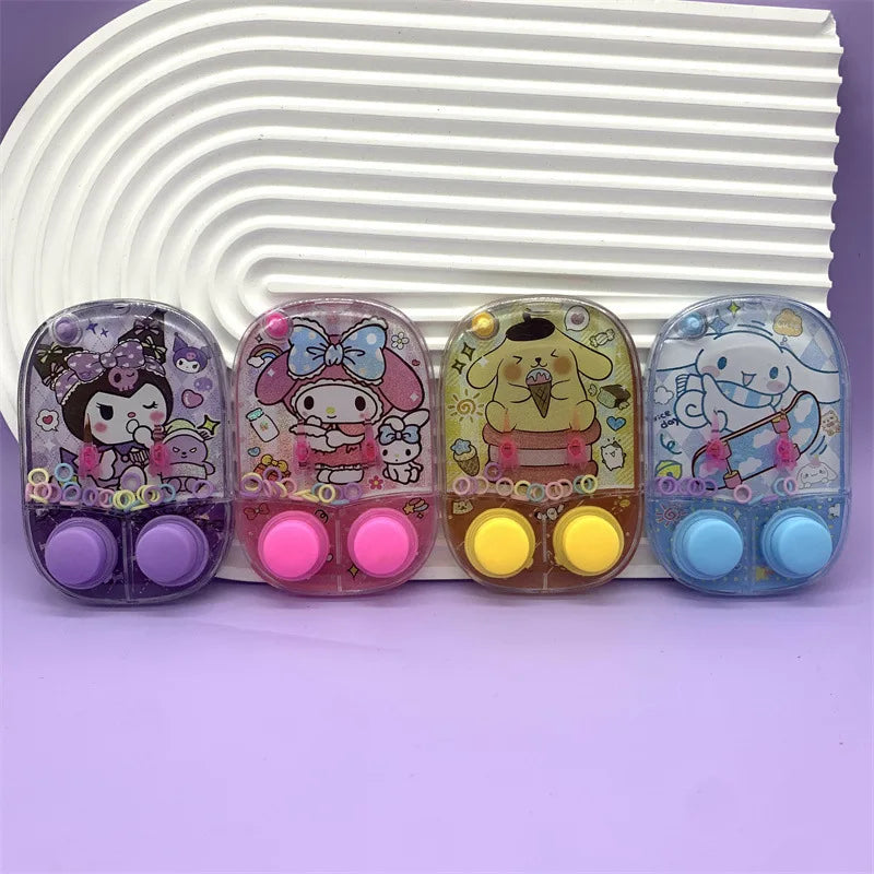 New Sanrio Kuromi Water Machine Big Ear Dog Kids Party Water Ring Toss Game Machine Throwing Circle Develop Focus Ability Toys