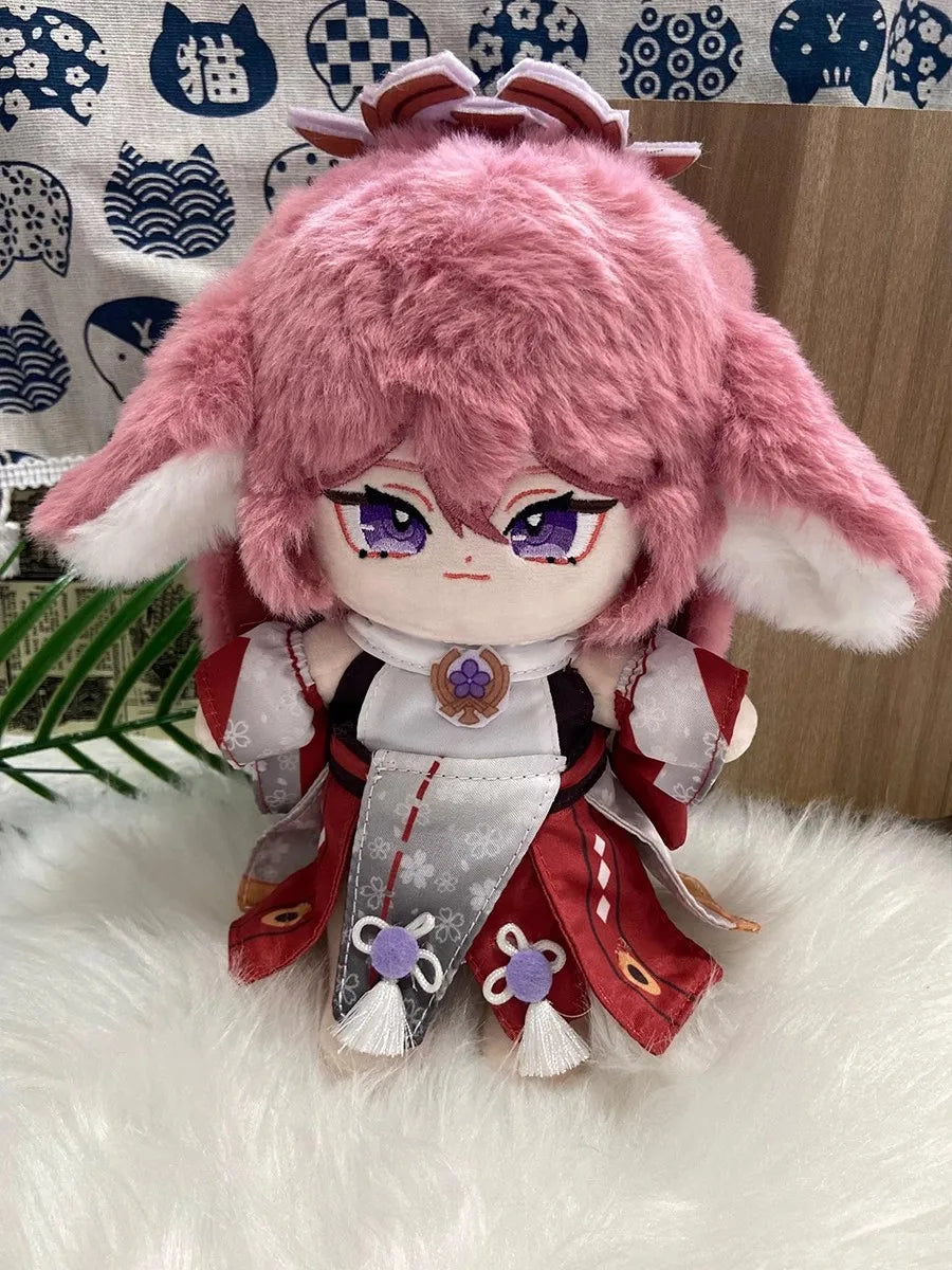 Anime Genshin Impact Plush Wanderer Kinich Scaramouche Xiao Venti Cotton changing doll Stuffed Animals Kids toy gifts Clothing