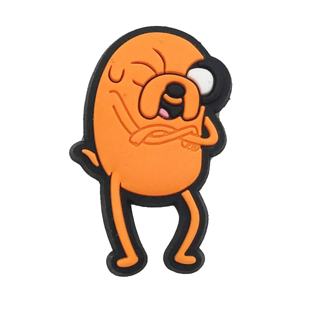 New 1pcs Adventure Cartoon Characters Shoe Charms DIY Clogs Shoe Accessories Fit Pins Decorate Buckle Kids Girls Birthday Gifts