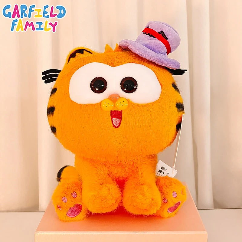 Original Garfield Cat Anime Plush Toys Cute Garfield Family Odie Stuffed Anime Plushies Kawaii Cartoon Peluche Dolls Gifts Kids