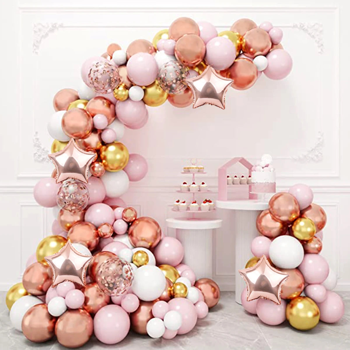 Macaron Balloon Garland Arch Kit 1st Birthday Party Decoration Kids Wedding Birthday Balloon baby shower Confetti Latex Baloon