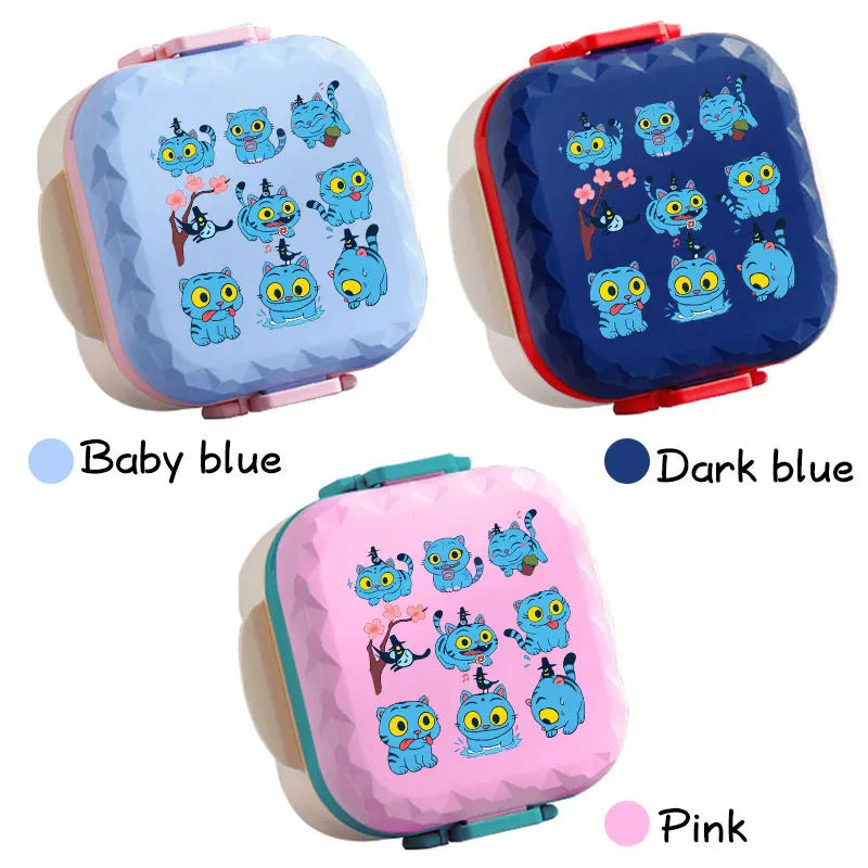 800ml For KPop Demon Hunters Lunch Box Microwave Heating Anime HUNTR/X Rumi Mira Zoey Bento Box BPA Free Comes with Tableware