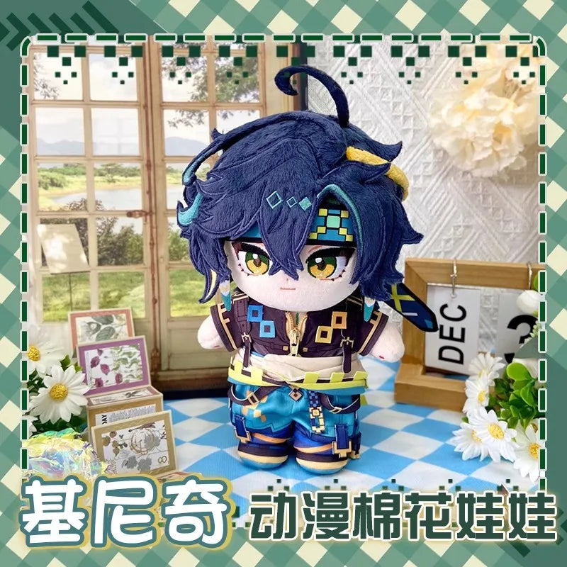 Anime Genshin Impact Plush Wanderer Kinich Scaramouche Xiao Venti Cotton changing doll Stuffed Animals Kids toy gifts Clothing
