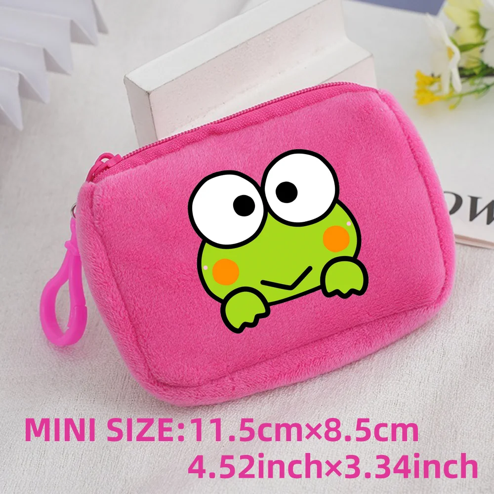 Cinnamoroll Badtz Maru Kuromi Plush Coin Purse Key Case Bag Kids Portable Mini Storage Bag Cute Gifts For Kids Clutch