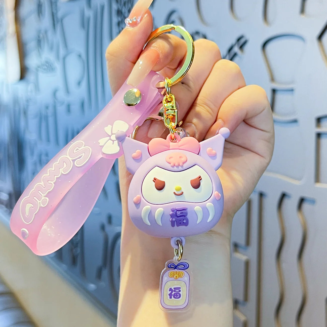 Sanrio Cinnamoroll Kuromi Anime Kawaii Ins Key Chain Pendant Cute Cartoon My Melody Bag Hanging Decoration Toys for Kids