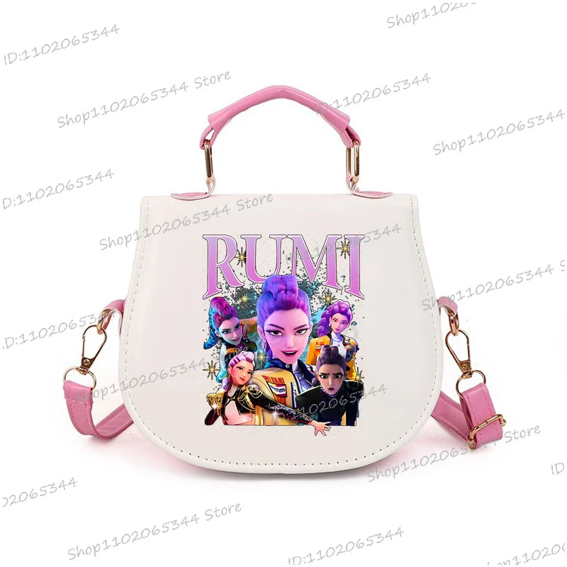 2025 Kpop Demon Hunters Anime Women's Designer Underarm Handbag Fashion Anime Movie High Quality Girls Tote Crossbody Bags
