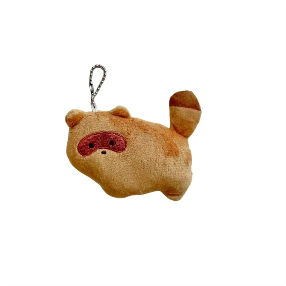 Cartoon Red Panda Plush Keyring Plush Stuffed Toys Pulling Tail Panda Plush Pendant Cute Animal Red Panda Plushies Pendant Kids