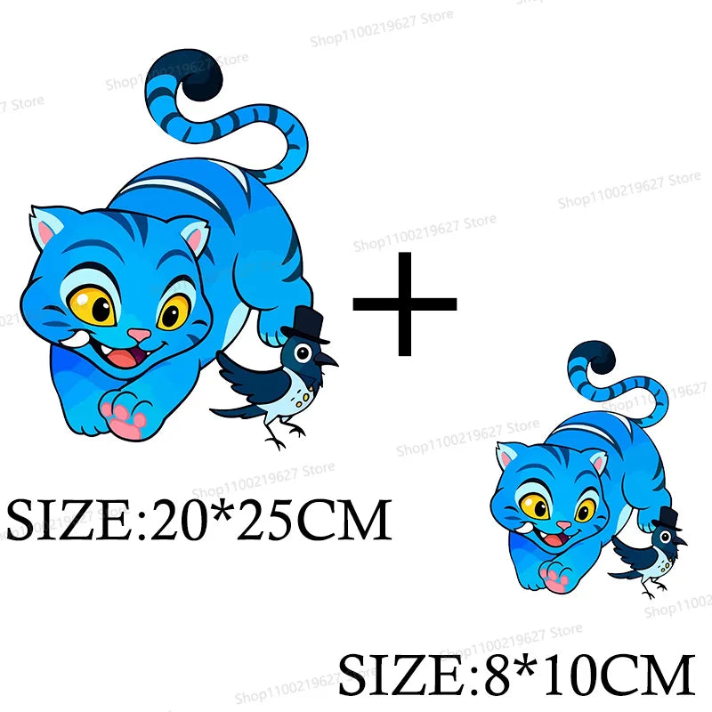 Kpop Demon Hunters Cartoon Patches for Clothes Vynil Heat Transfer Thermal Stickers DIY Kids T shirt Iron on for Women Appliqued