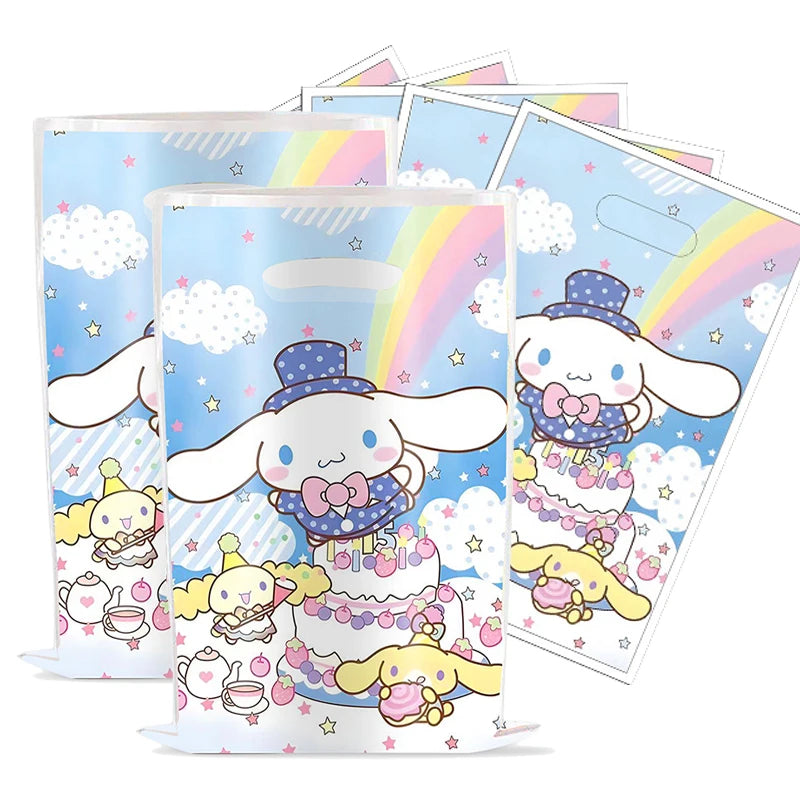 Cinnamoroll Gift Bag 16.5*25cm Loot Bag My Melody Kid Boy Birthday Party Supplies Sanrio Decorations Kids Boys Party Favors