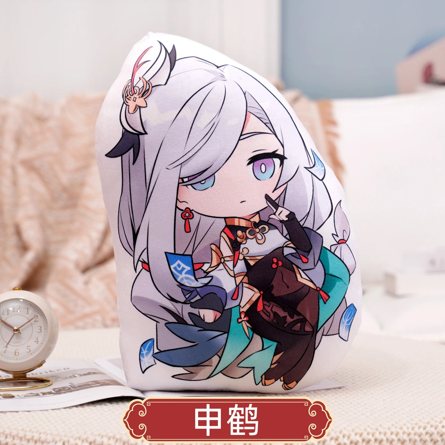 45cm Genshin Impact Plush Doll Toy Zhong Li Xiao Hu TaoTartaglia Venti Kaeya Soft Stuffed Pillow Kids Christmas Plushies Gifts