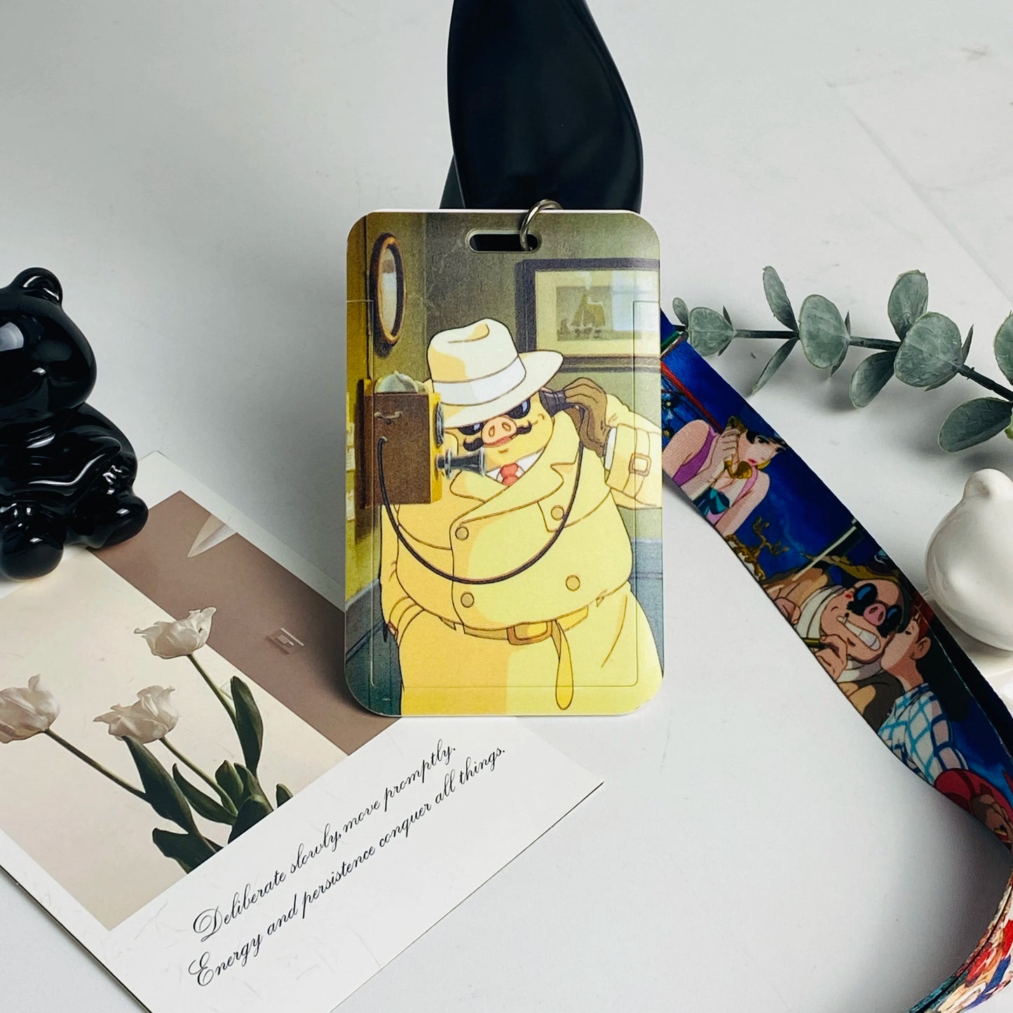 Anime Card Cases card Lanyard Key Lanyard Cosplay Badge ID Cards Holders Neck Straps Keychains