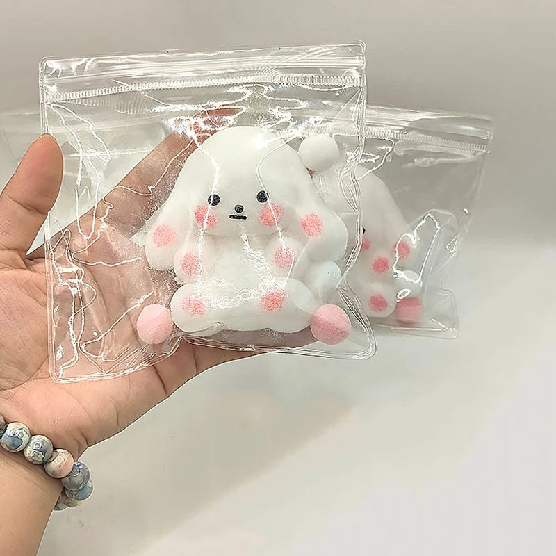 Kawaii Plush Bunny Fidget Toys Stress Relief Squeeze Irritability Fingertip Toys Adult Kids Toys Gifts