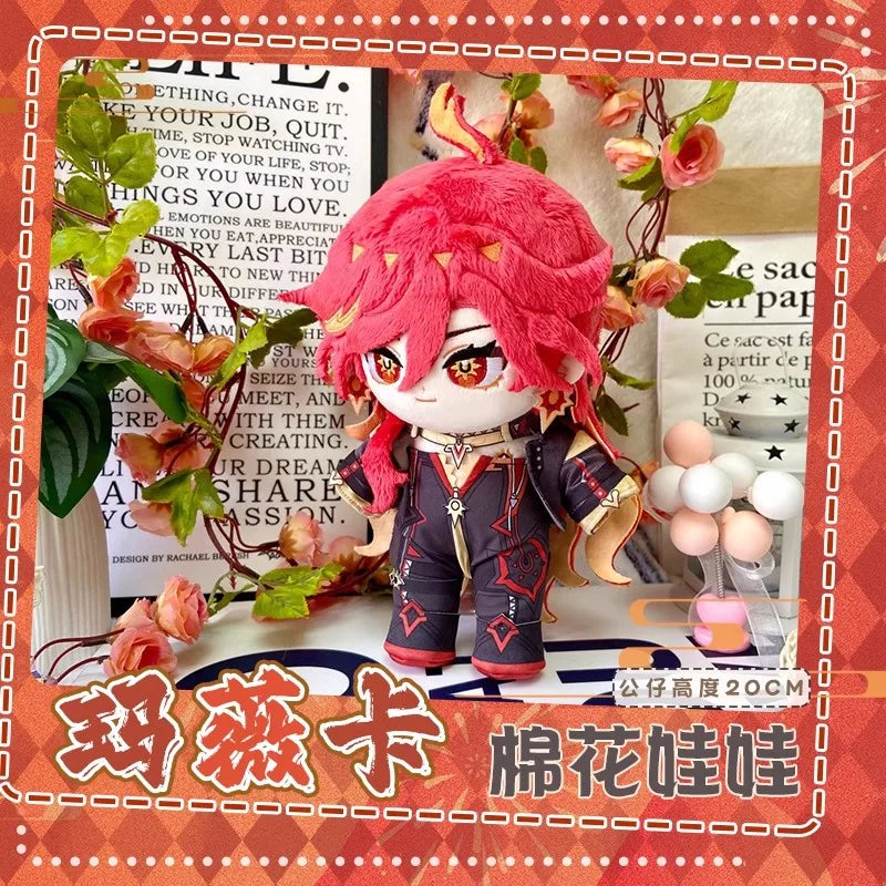 Anime Genshin Impact Plush Wanderer Kinich Scaramouche Xiao Venti Cotton changing doll Stuffed Animals Kids toy gifts Clothing