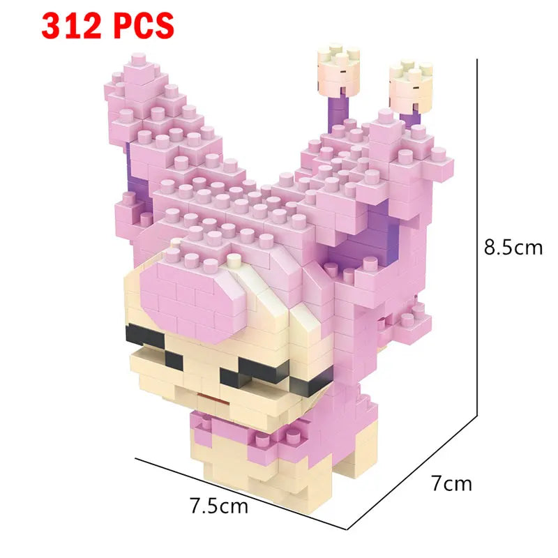 Pokemon Small Building Pokemon Nanoblock Cartoon Pikachu Animal Model Education Game Graphics Pokemon Toys For Kids Birthday