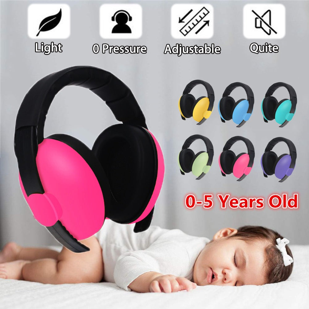 Kids Ear Plugs Sleeping Sound-isolating Headphones Infant Muffs Anti-noise Reduction Earmuffs Toddlers Abs Travel Baby