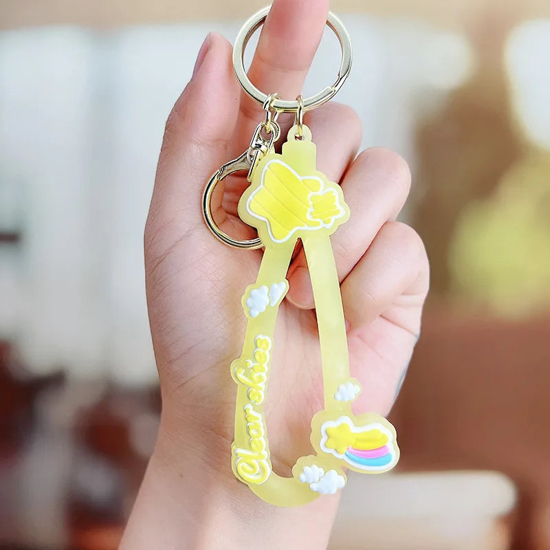 Sanrio Cinnamoroll Kuromi Anime Kawaii Ins Key Chain Pendant Cute Cartoon My Melody Bag Hanging Decoration Toys for Kids